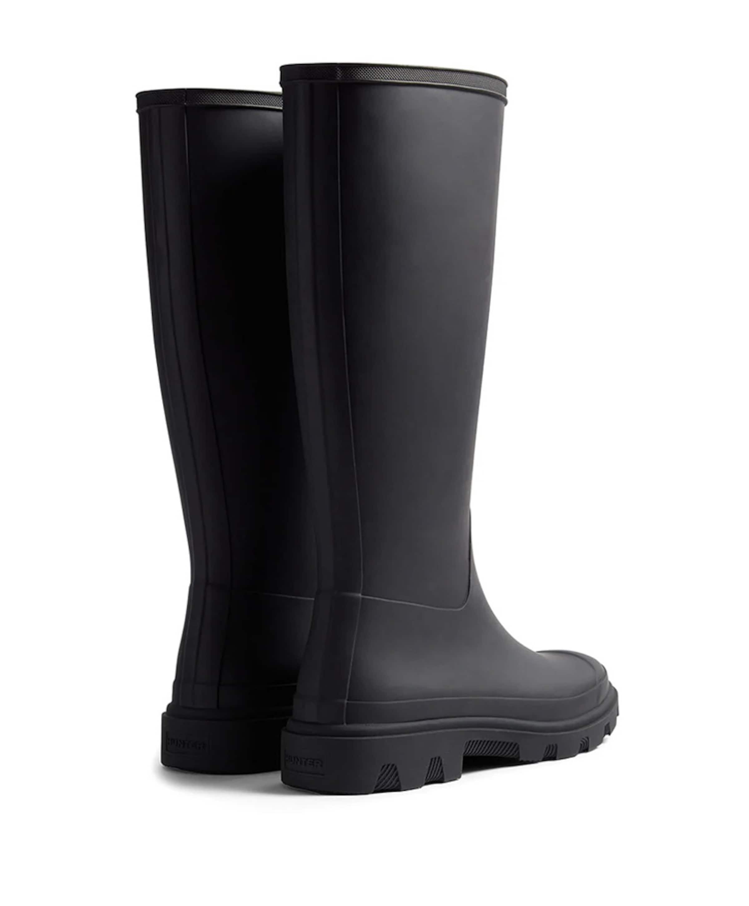 Hunter DOWNPOUR TALL dames laarzen zwart