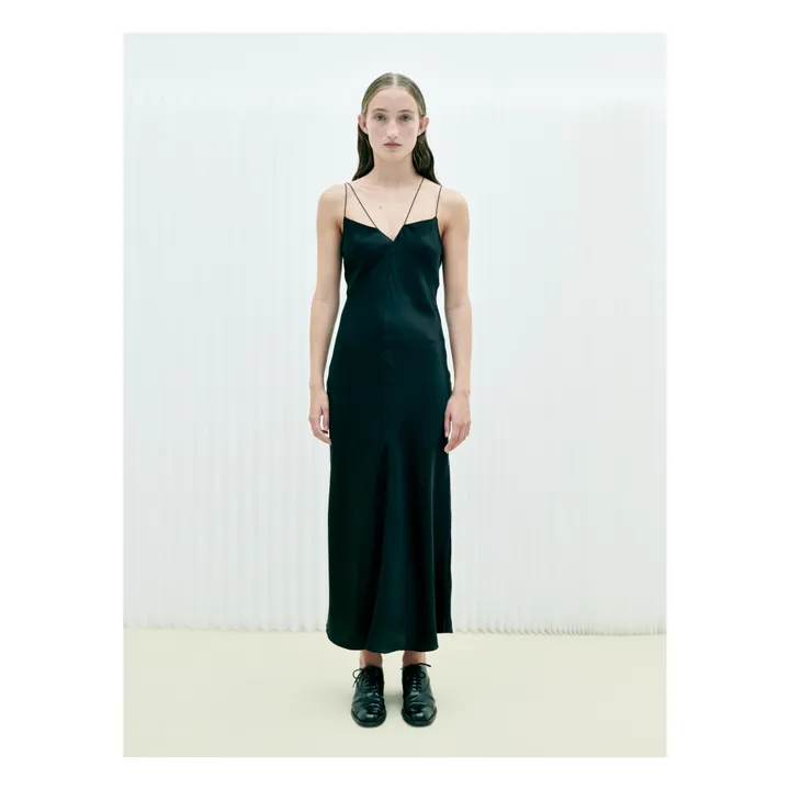 The Garment Robe Catania Slip Soie | Noir