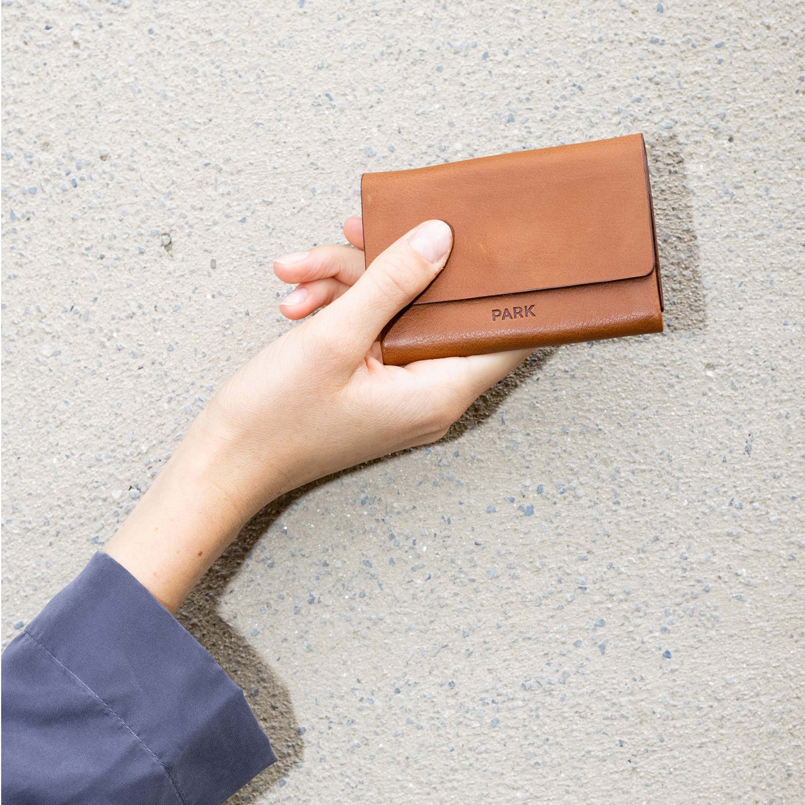 Kleines Portemonnaie Brown