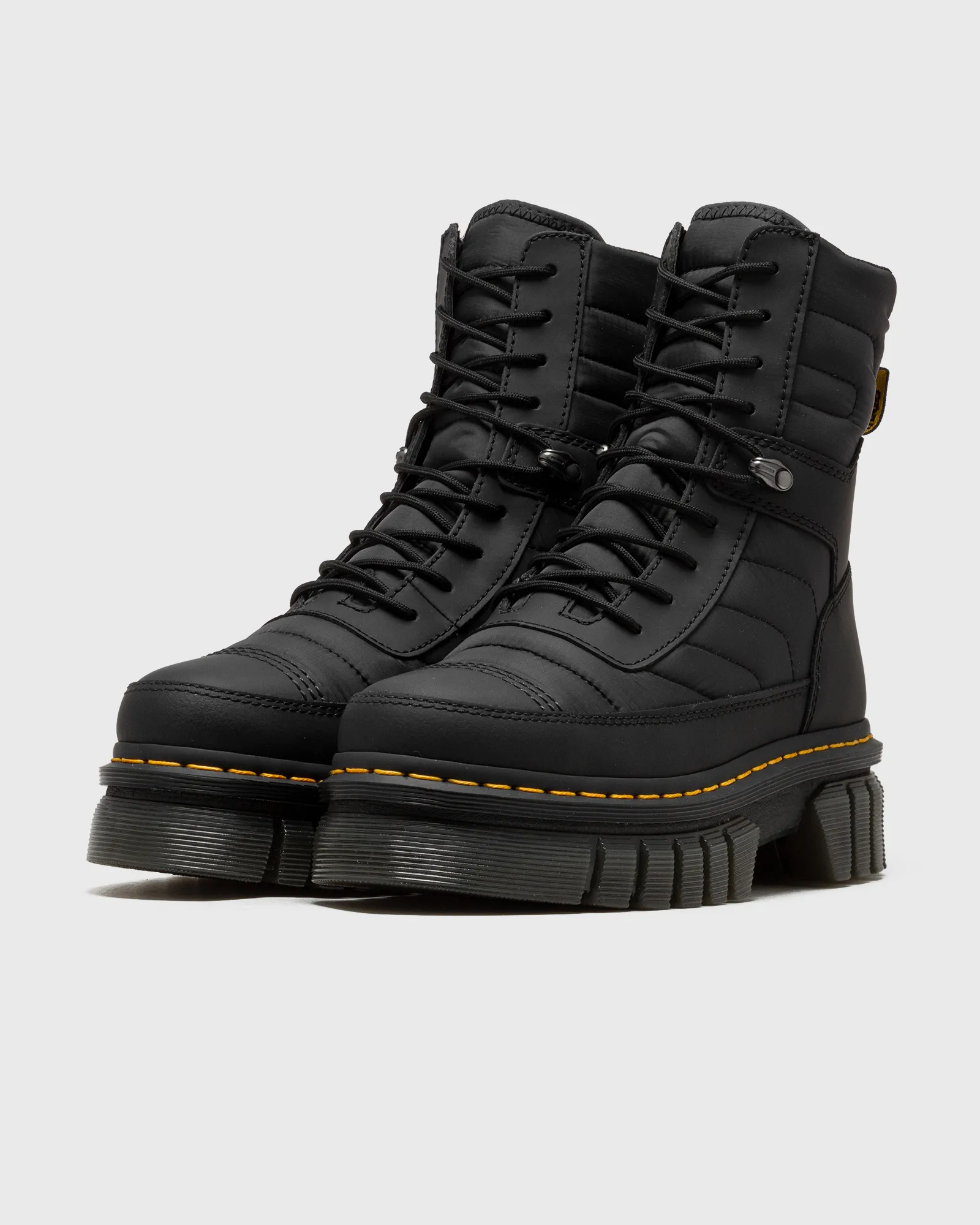 Dr.Martens Audrick 8i Boot Black Rubberised Leather+Warm Quilted