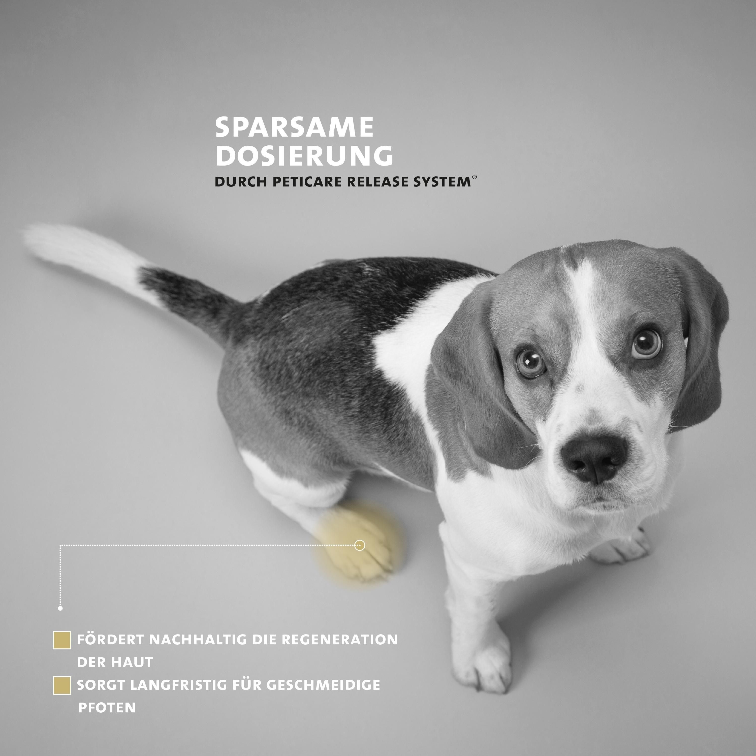 Peticare natürlicher Pfoten-Balsam für Hunde, pflegt verhärtete, trockene Pfoten