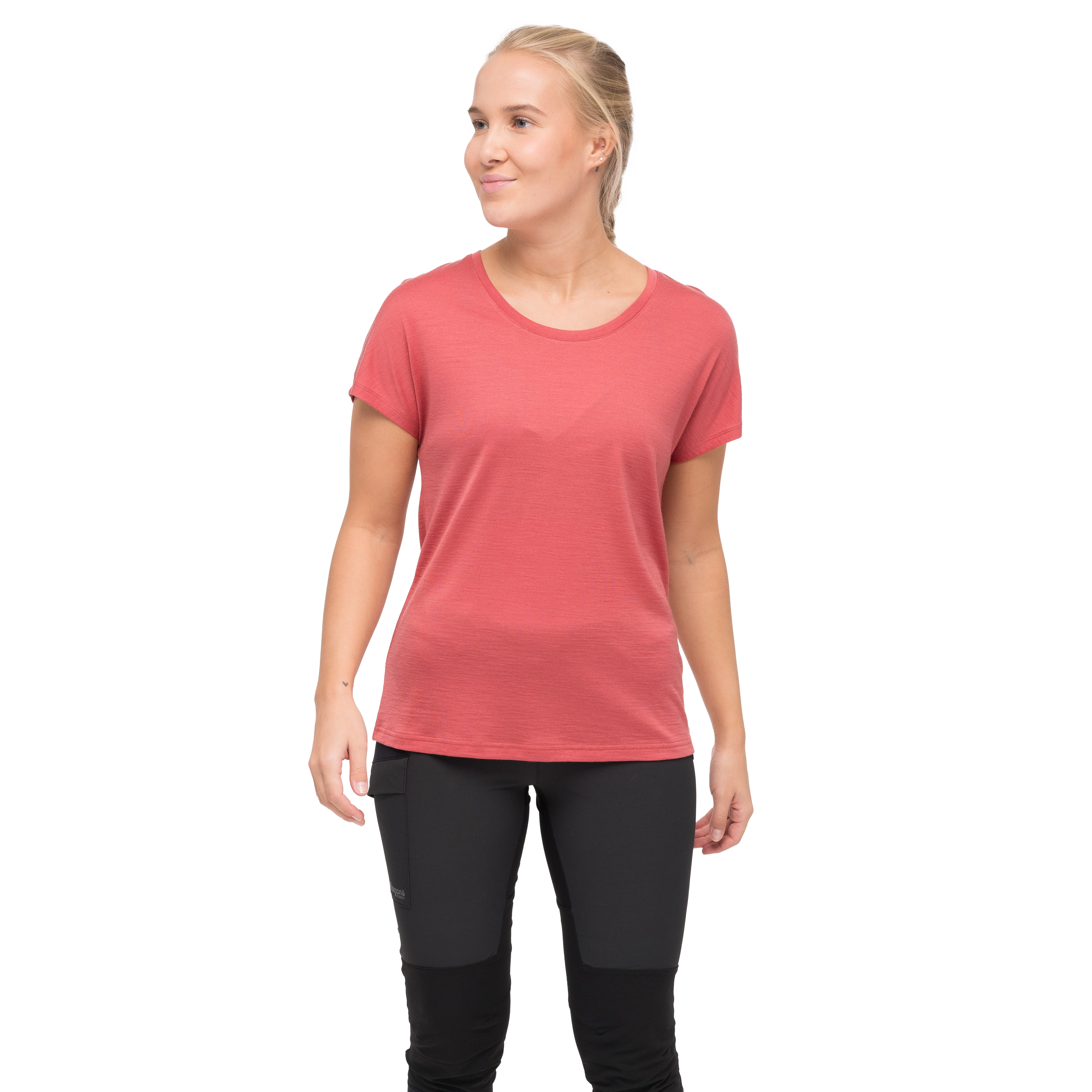 Whenever Merino Tee Women Rusty Dust