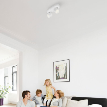 Philips Opbouwspot MyLiving Star LED Wit 2 x 4.5W