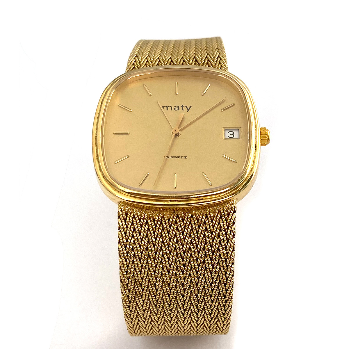 Montre d'occasion or 750 jaune 20 cm