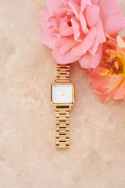 Vintage vierkant horloge met schakelband