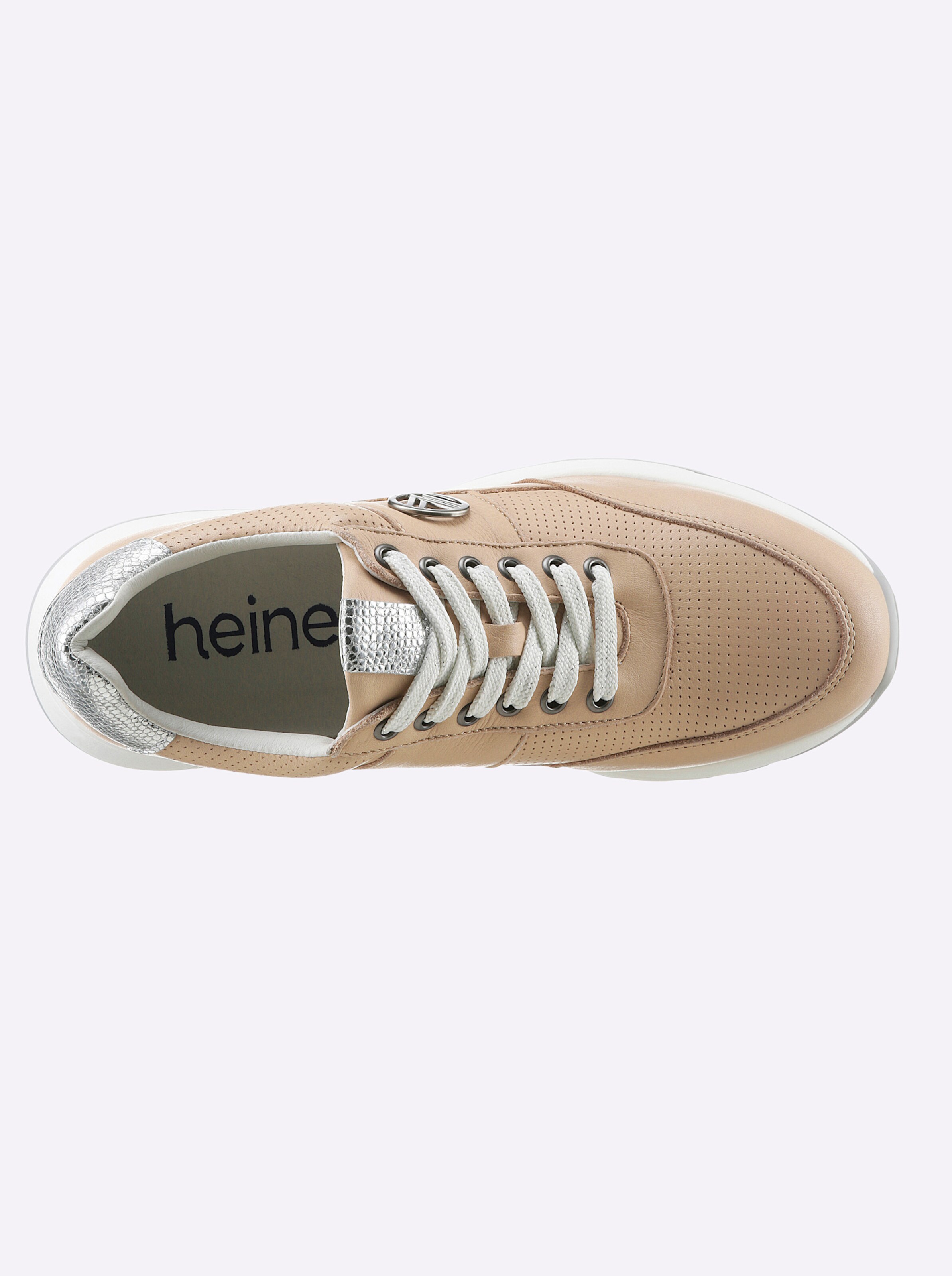 heine Sneaker in nude-silberfarben