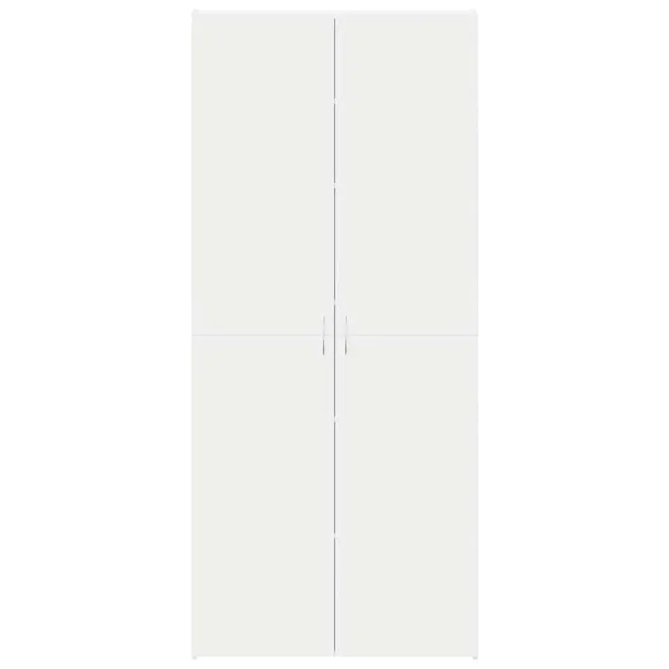 vidaXL - Hoge Schoenenkast met 6 planken 12 paar - Wit - 80x35,5x180 cm