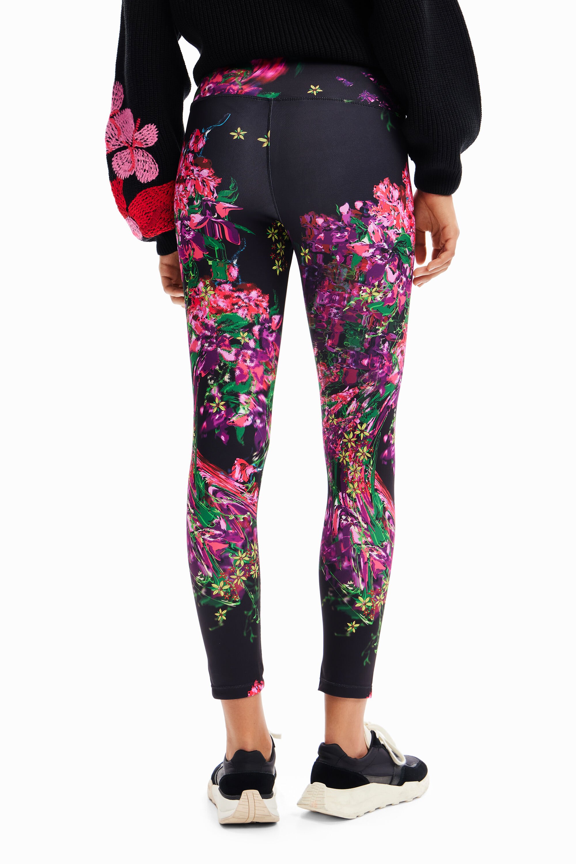 Legging sport fleurs