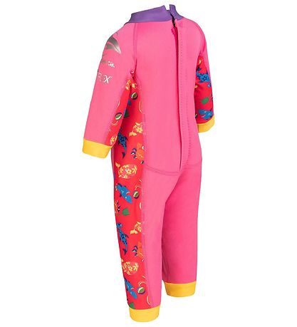 Konfidence Bådeheldragt - UV50+ - Pink/Yellow Joni