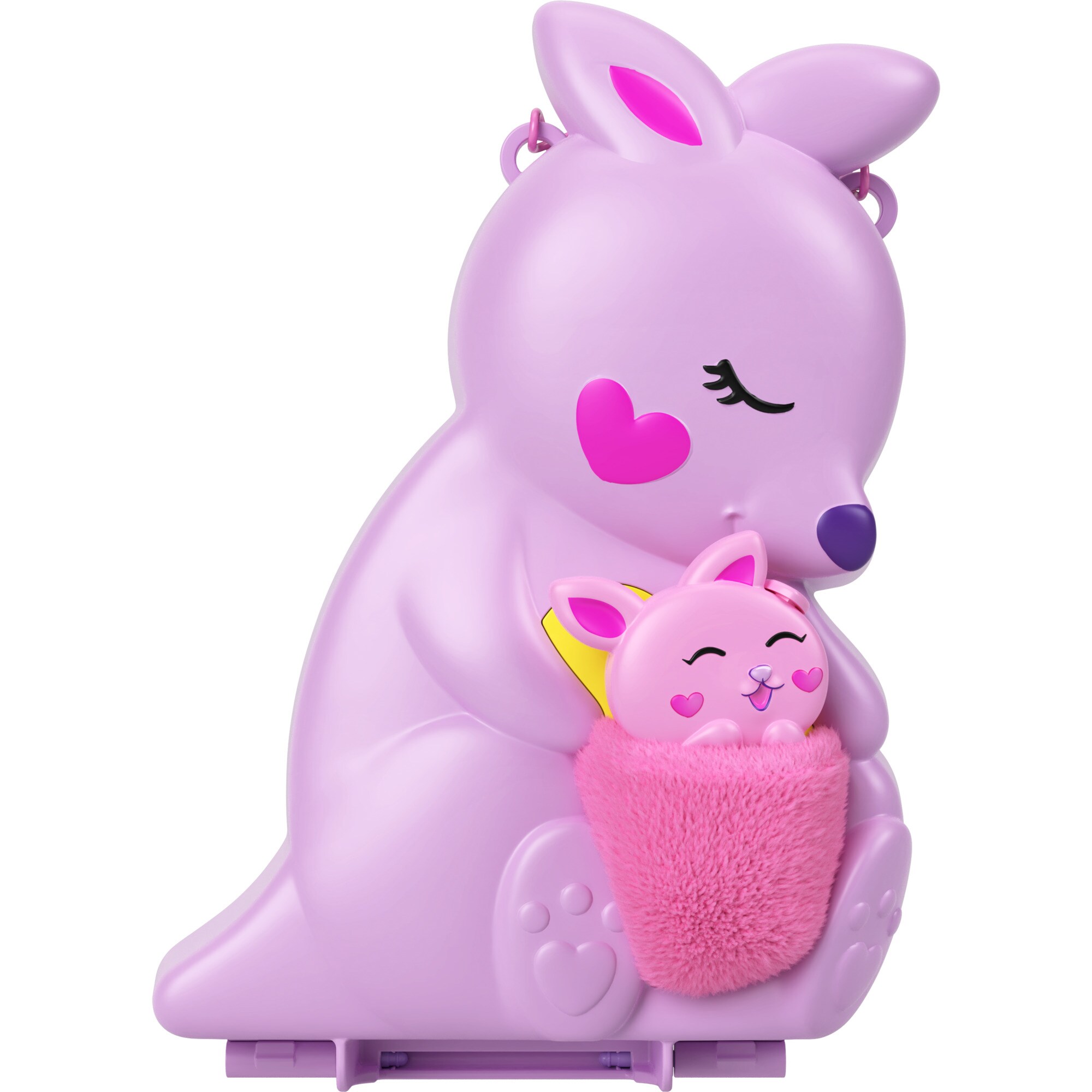 Mattel Spielfigur Polly Pocket Mama & Joey Kangaroo Tasche