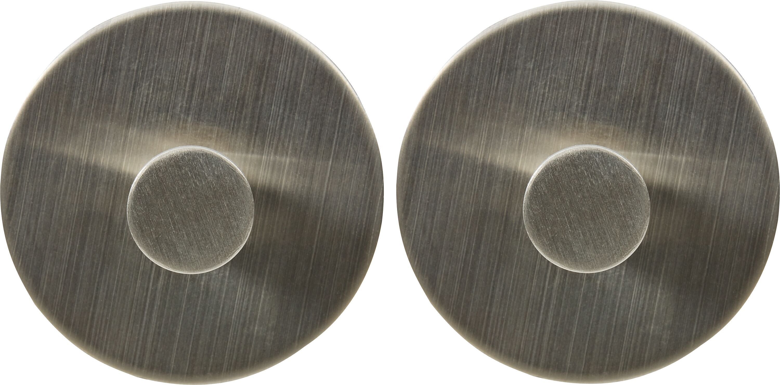 LEVIO Handtuchhaken-Set - Silber / H: 2.8 cm