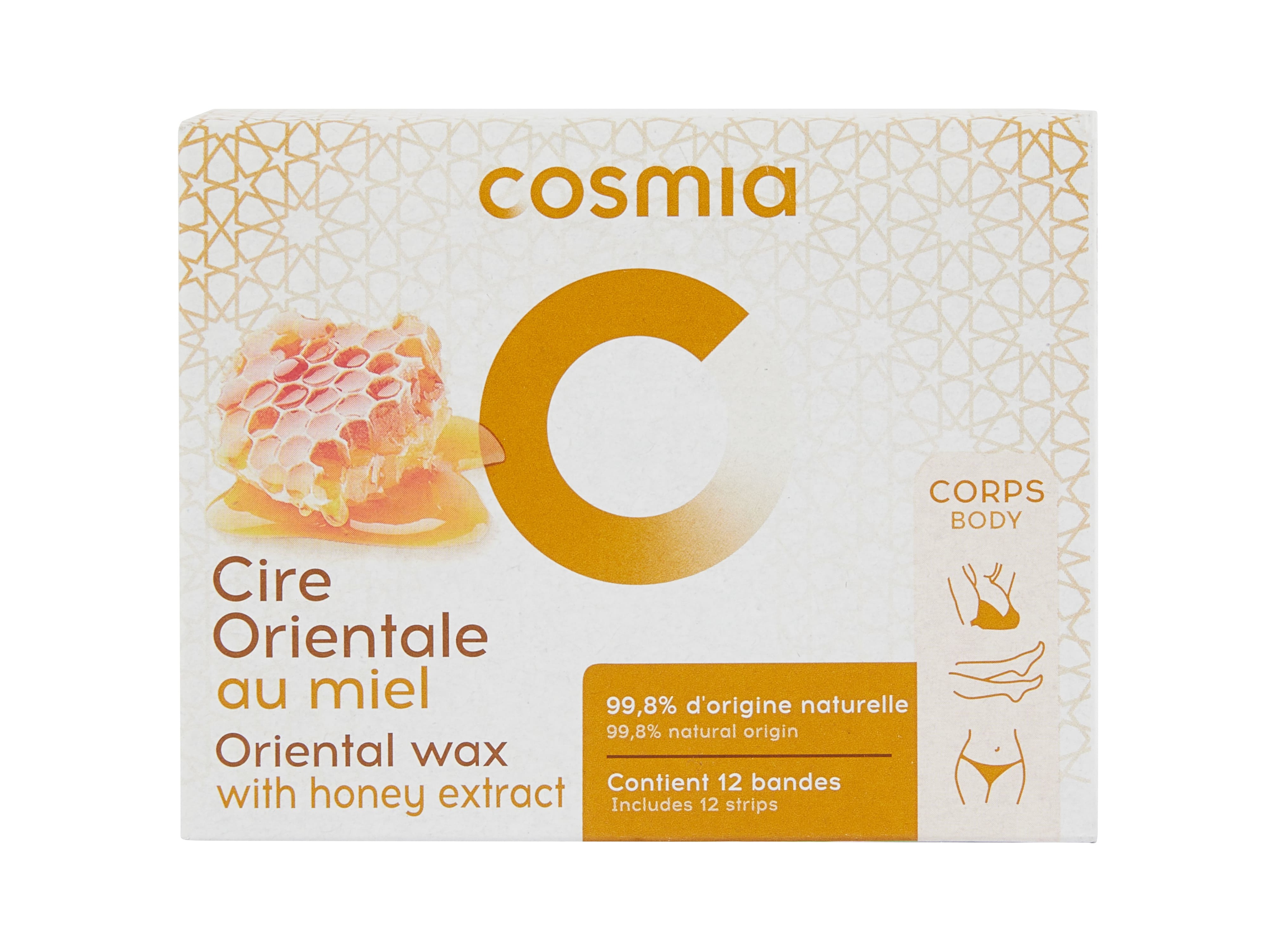 CERA COSMIA DEPILATÓRIA COM MEL PELE SENSÍVEL 250ML