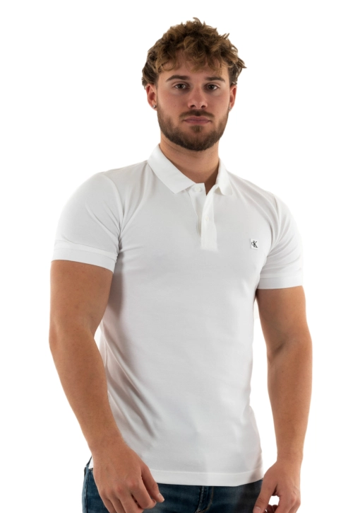 Polos calvin klein jeans embro badge yaf bright white