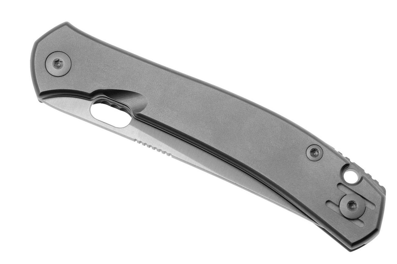 GiantMouse ACE Bleecker Satin CPM Magnacut, Full Titanium, zakmes, Ansø en Voxnaes design