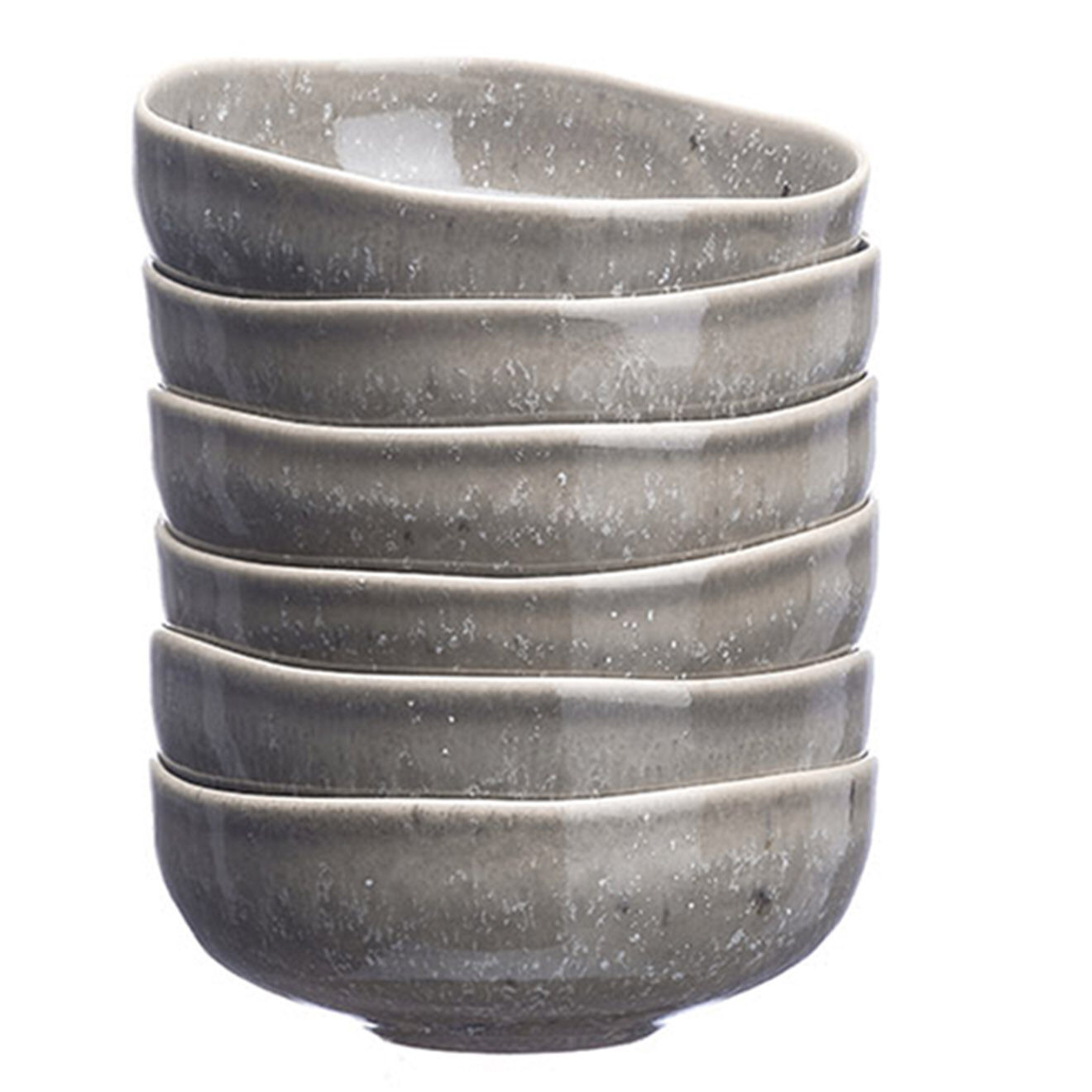 Bjorn 6 Bols en Grès Stellar gris/anthracite - 25 cl