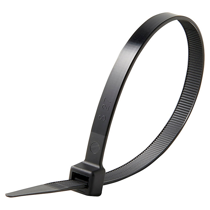 100 colliers de serrage en nylon Diall 9 x 300 mm noir