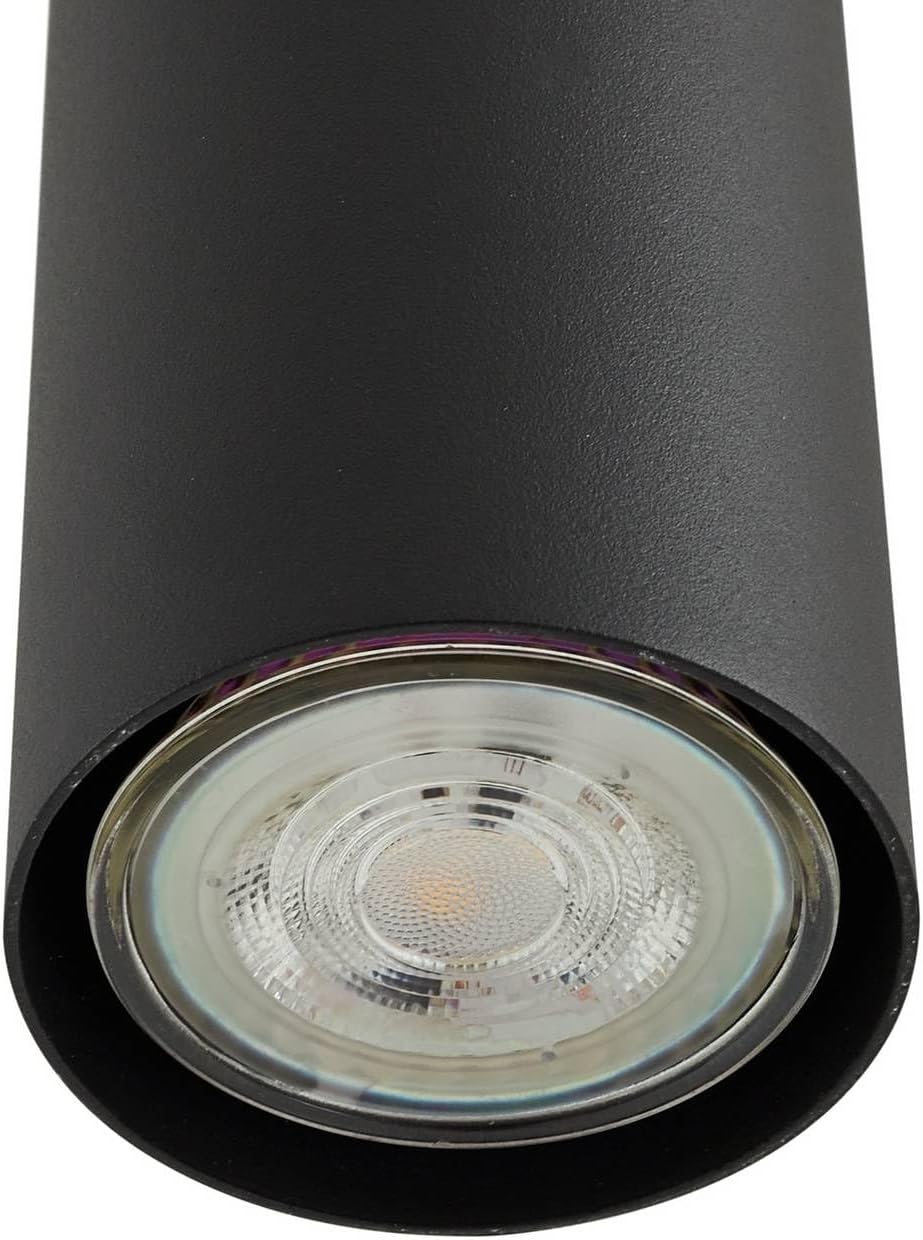 Lindby Esstisch Pendelleuchte, Hängeleuchte Metall schwarz Hängelampe 4x GU10 max. 35W ohne Leuchtmittel Esszimmer Küche Wohnzimmer