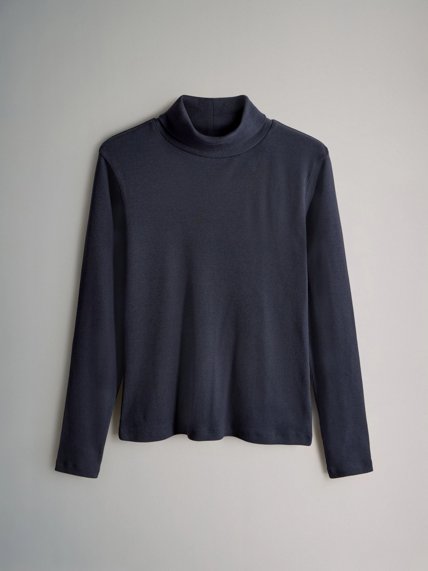 The Set 4 Pack Ribbed Roll Neck Long Sleeve T-Shirts