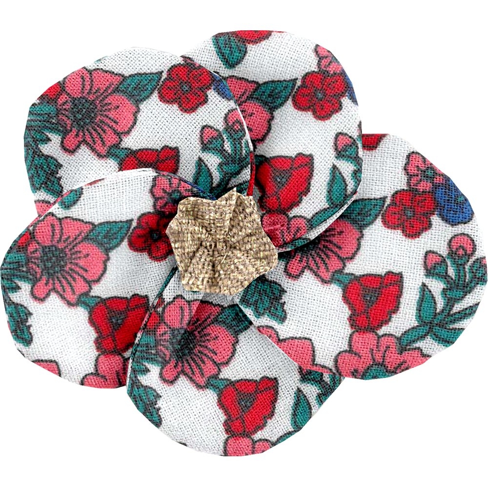 Petite Barrette Pétales De Fleur Prairie Fleurie