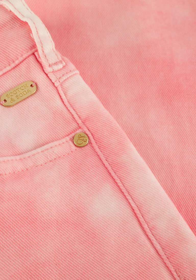 SCOTCH & SODA roze scotch & soda wide jeans subtle tie dye wide leg high rise pants
