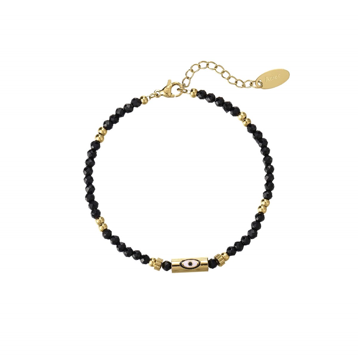 Bracelet Lucky Eye Obsidienne