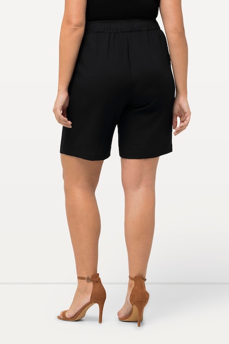 Shorts, weites Bein, Biesen, Elastikbund