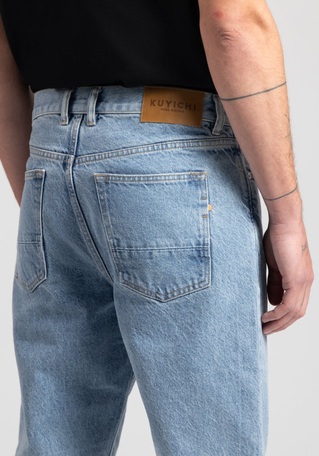 Kuyichi Herren-Jeans Lenny Loose Heritage Blue