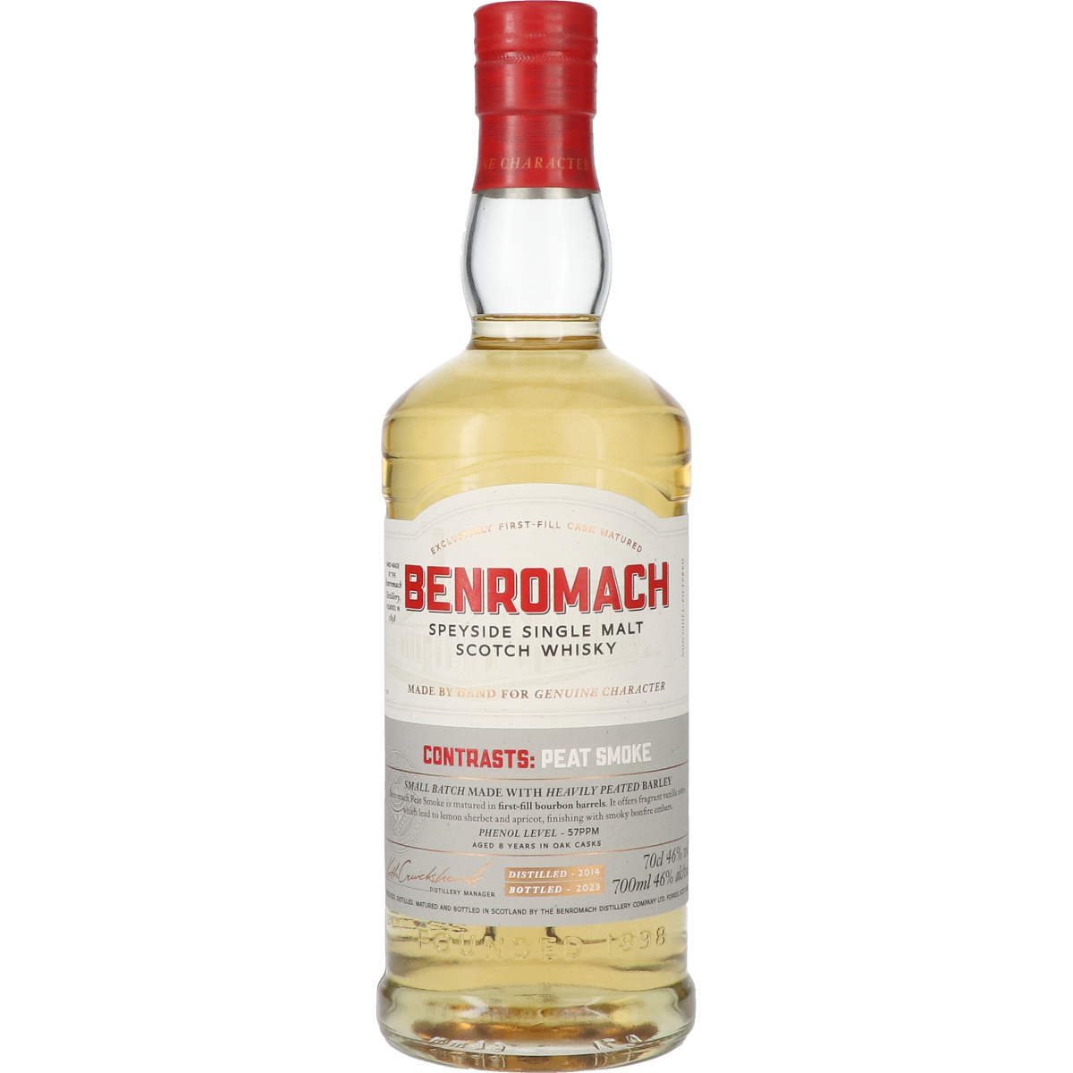 Benromach 8 Years Contrasts: Peat Smoke Bourbon Cask 70 cl