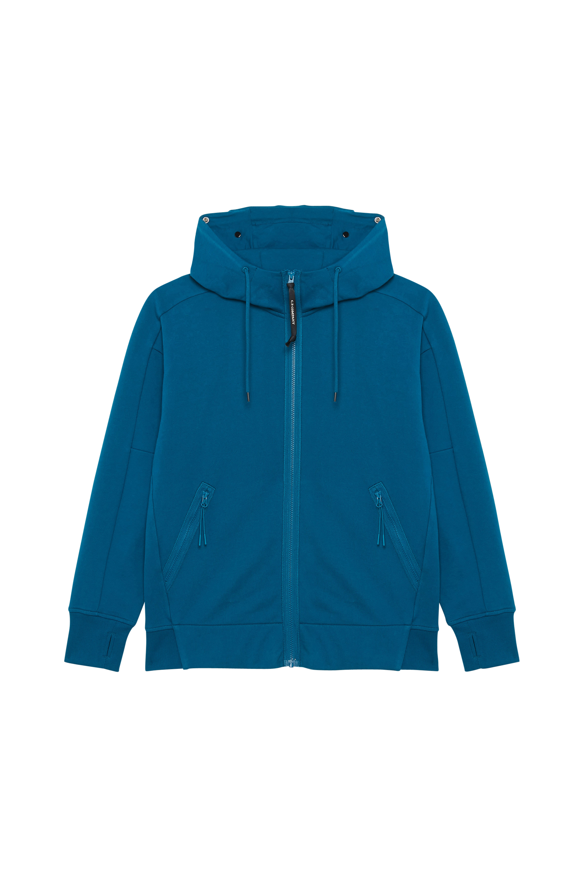 C.P. COMPANY Hoodie zippé DIAGONAL RAISED FLEECE  Bleu