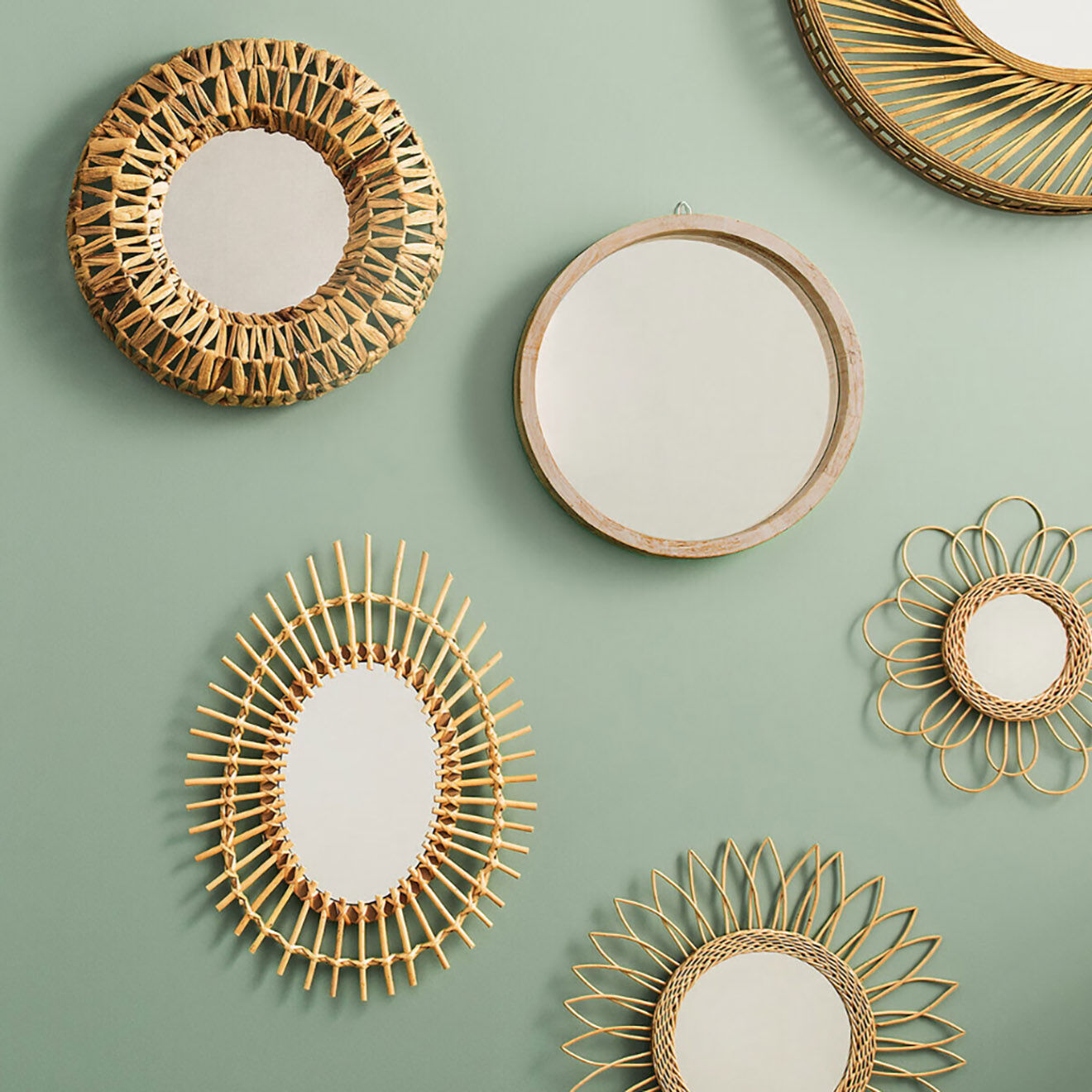 Atmosphera Miroir Olav beige - D.52x5 cm