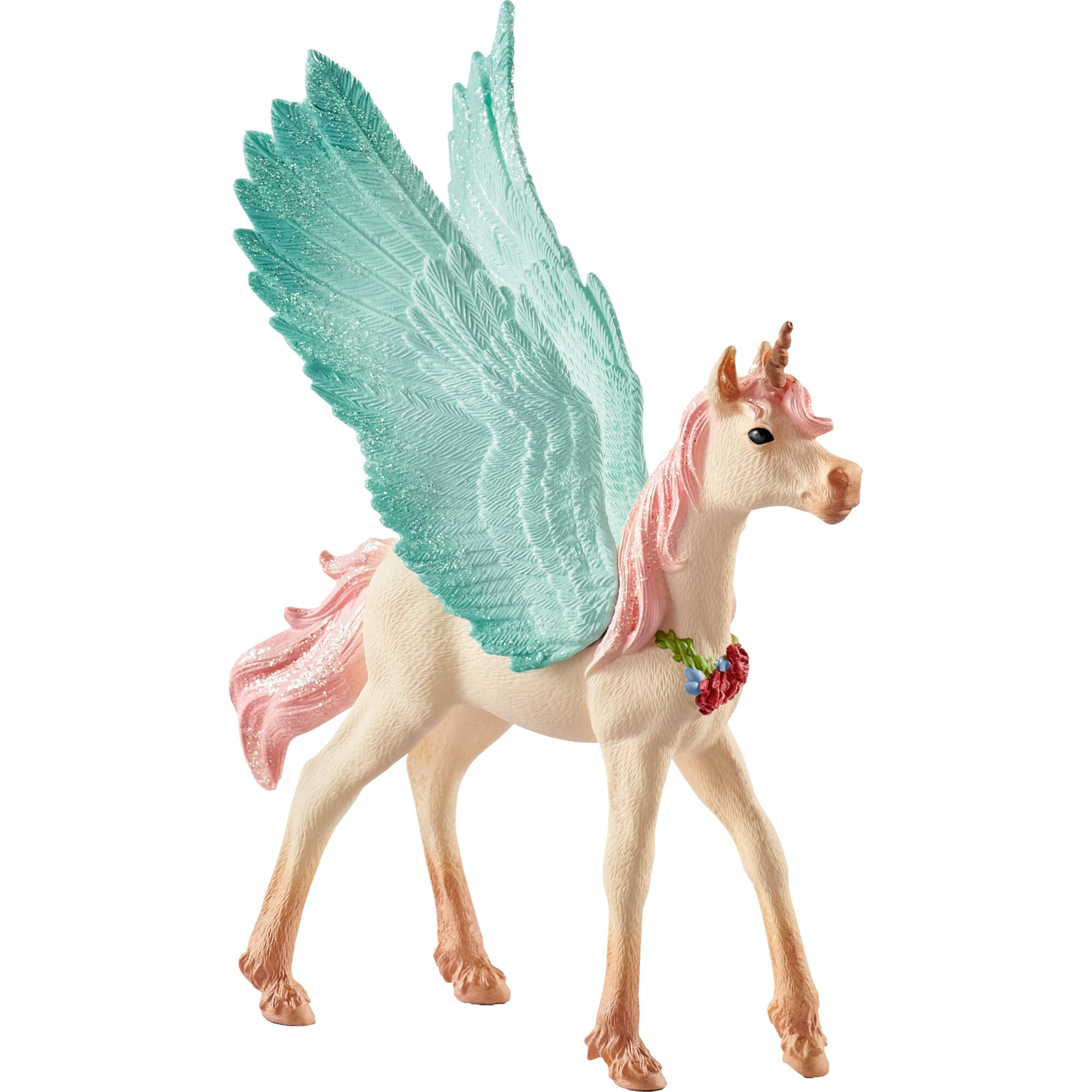 Schleich Spielfigur Bayala Schmuckeinhorn-Pegasus, Fohlen
