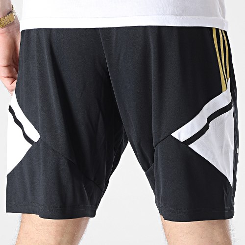 Short Jogging A Bandes Juventus H56709 Noir