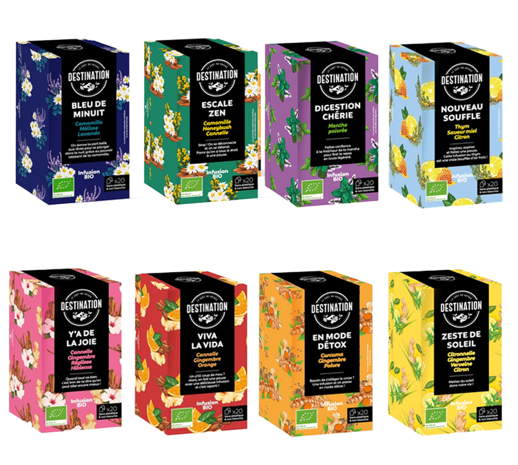 Assortiment Infusion 160 sachets bio - DESTINATION