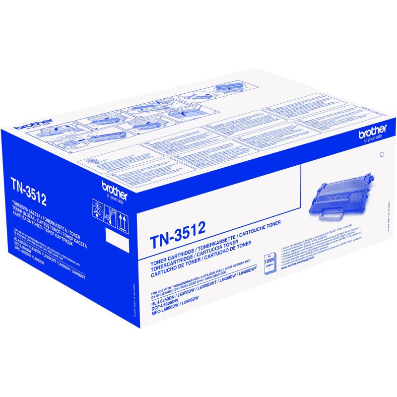 Toner Brother TN3512 noir pour imprimante laser