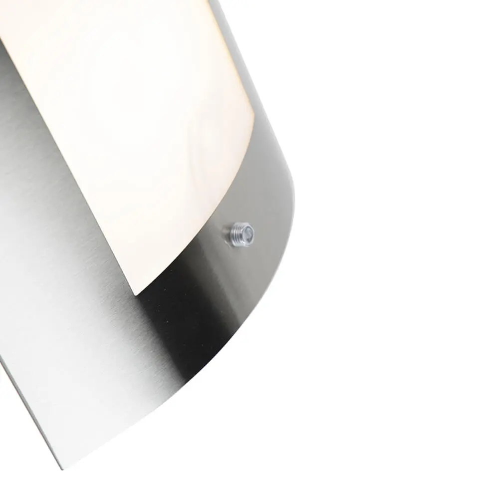 Qazqa buitenlampen met sensor emmerald zilverkleurig e27