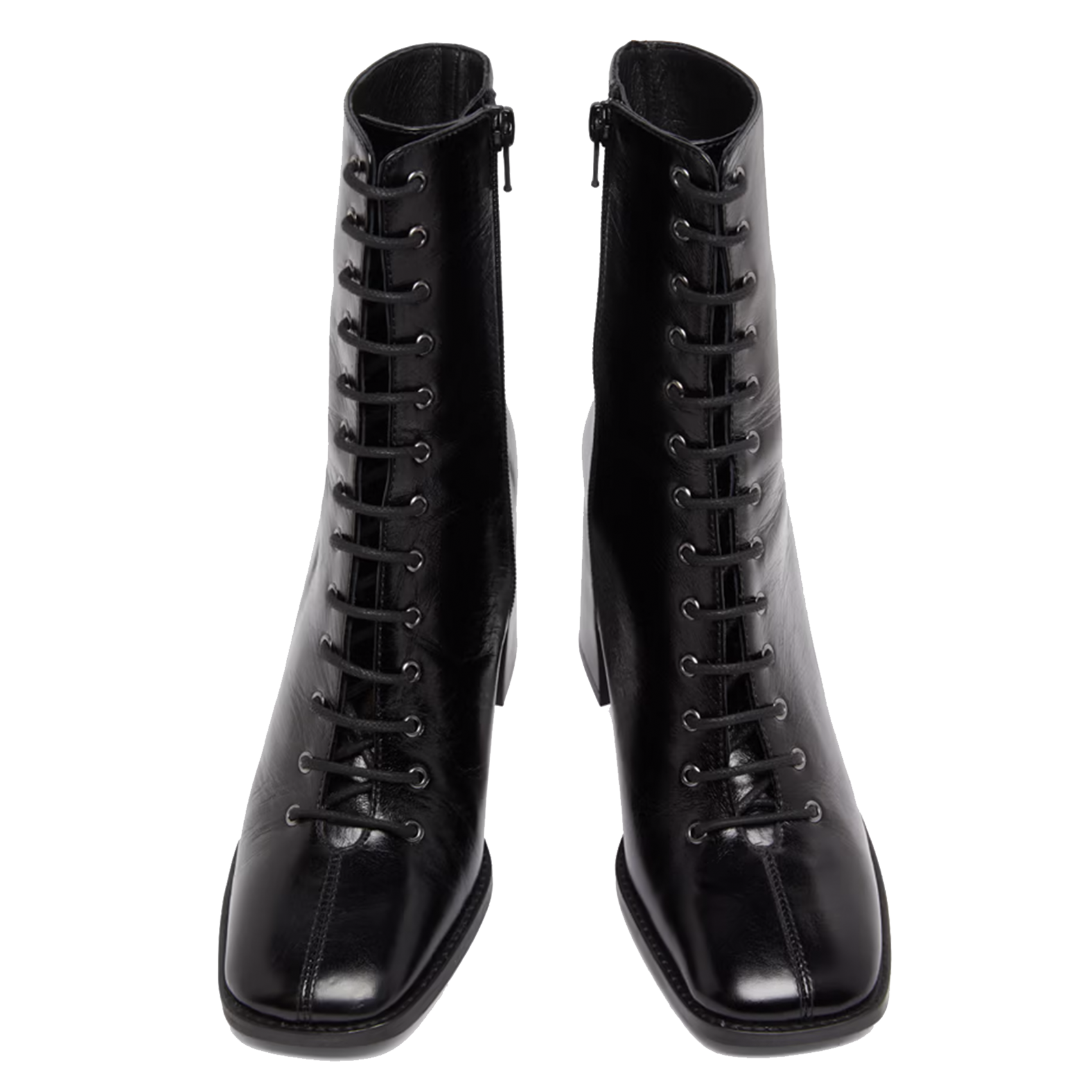 VANDELLE - Bottines lacets à talon | Noir
