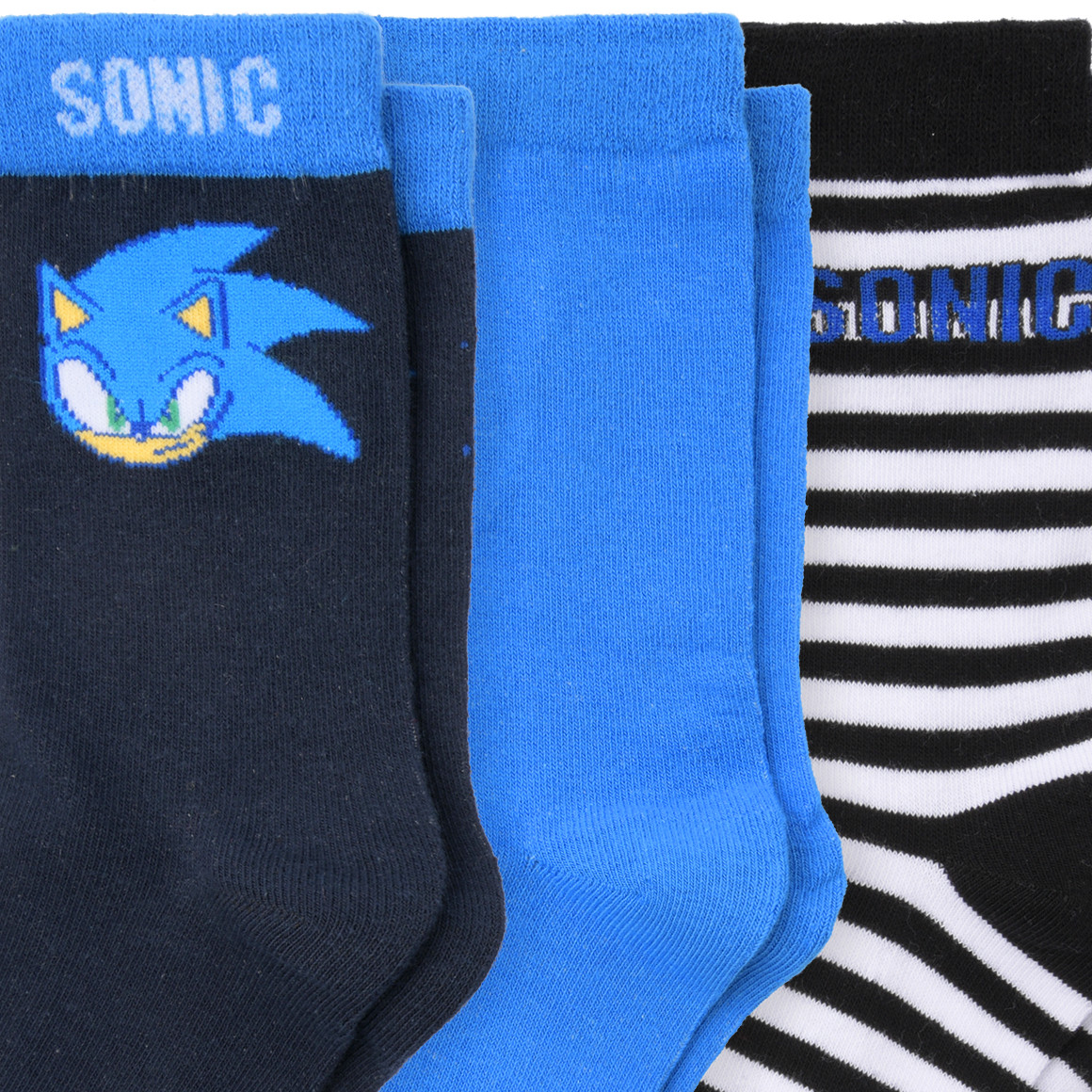 Topolino 3 Paar Sonic Socken im Set dunkelblau / blau / weiss