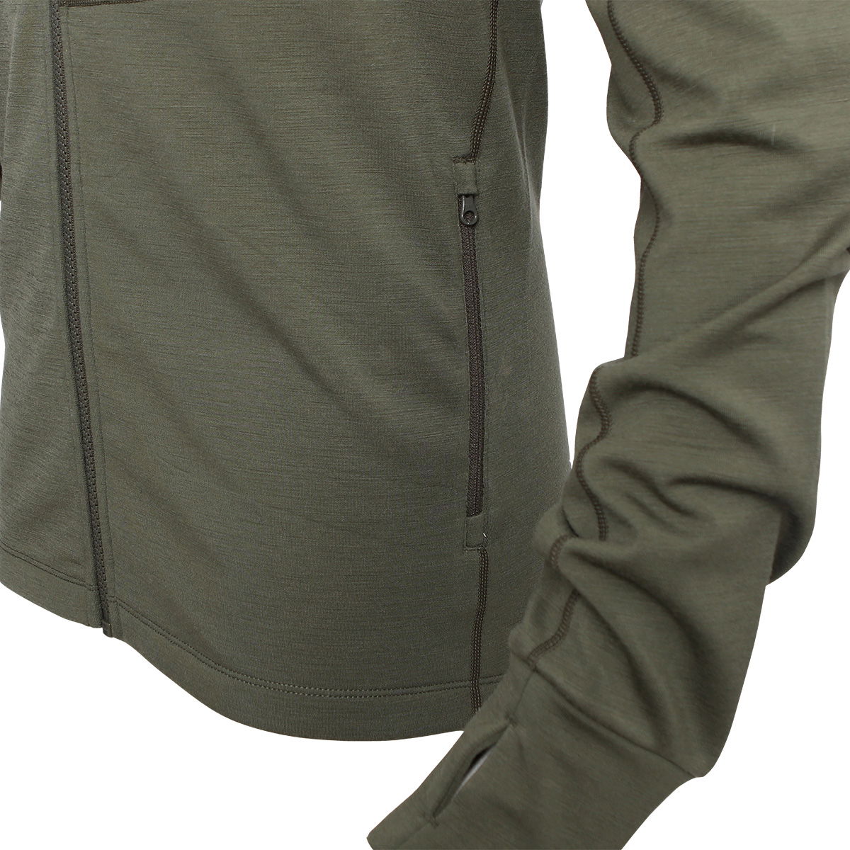 Asivik Adventure Mid Wool fleece, herre (Khaki) - Spejder Sport