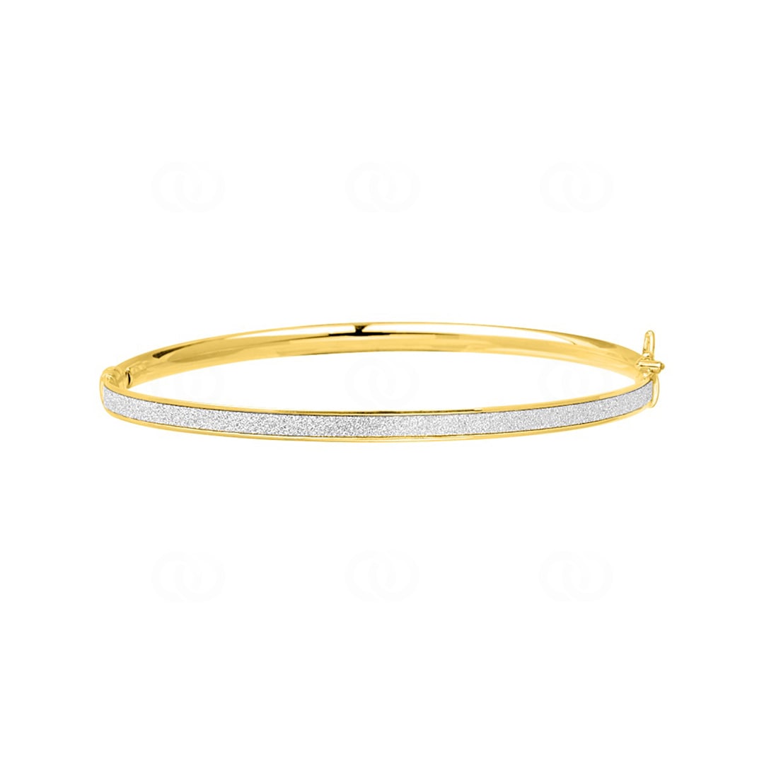 Armreif 375/9 K Gelbgold mit Glitter 4.0mm