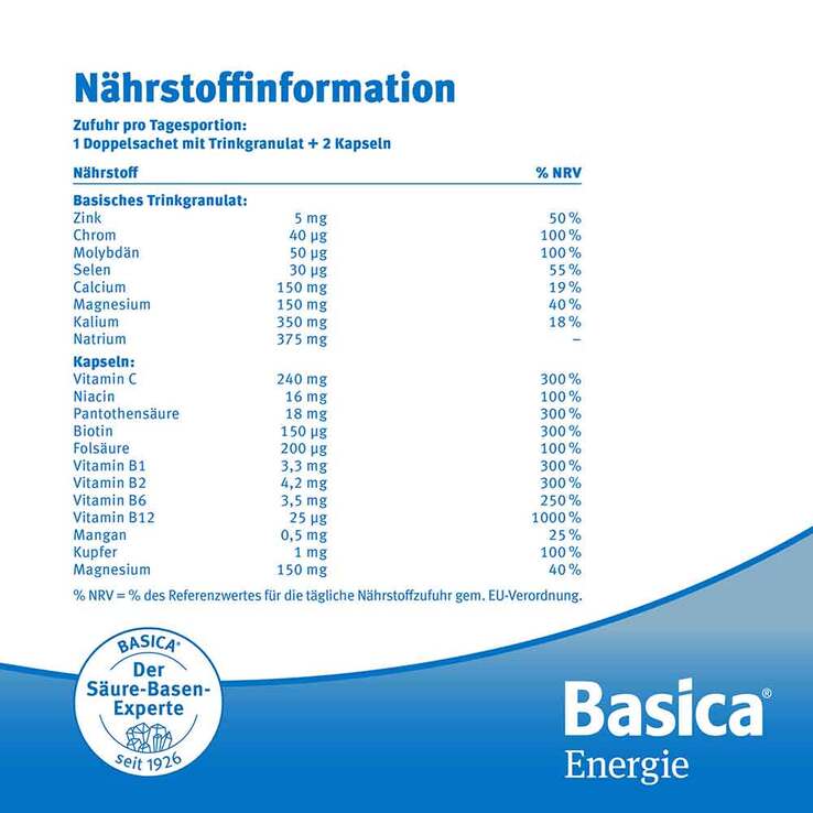 Basica Energie Trinkgranulat + Kapseln, 30 St