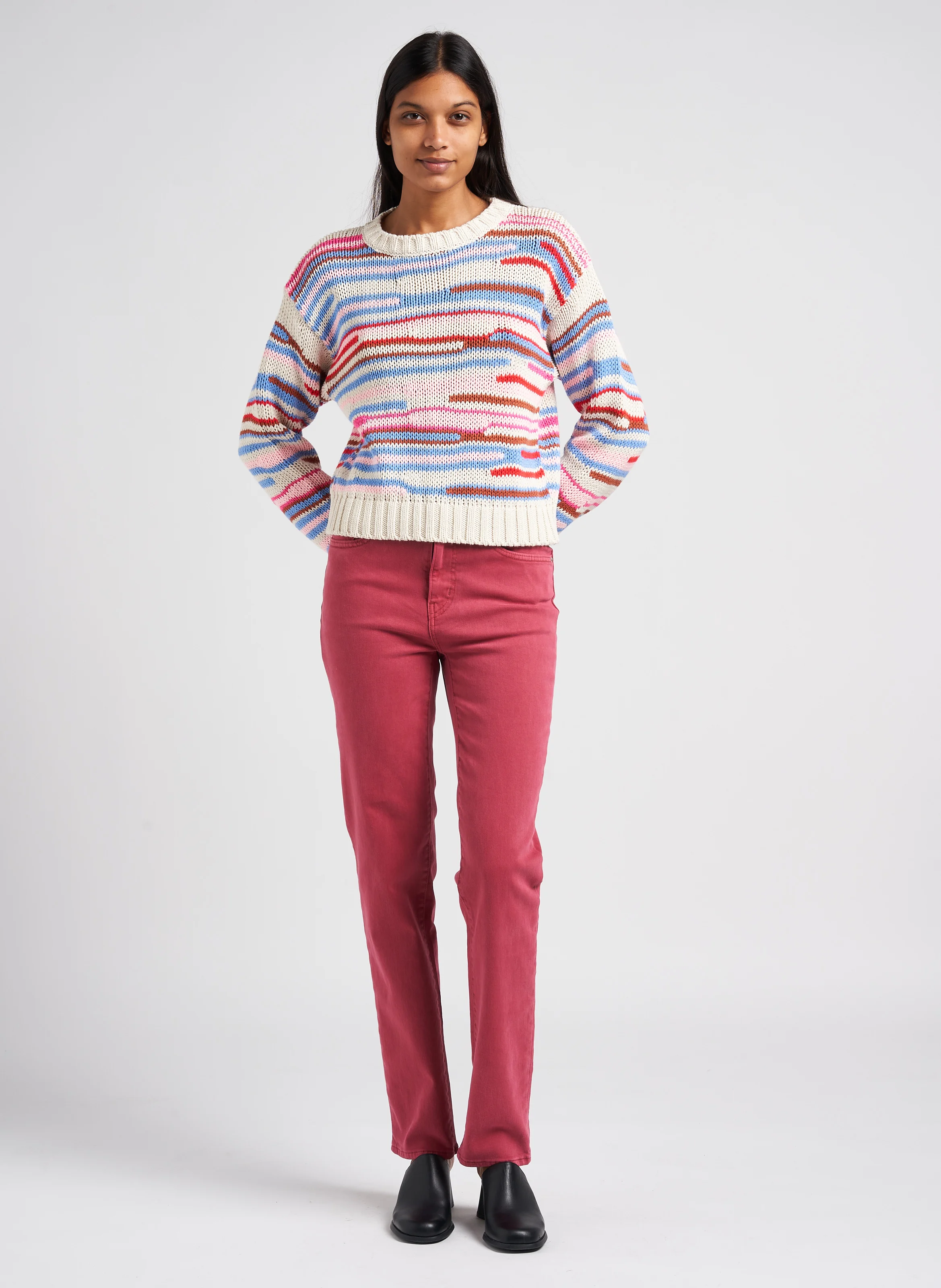 NAUTICA - Pull en maille col rond | Multicolore