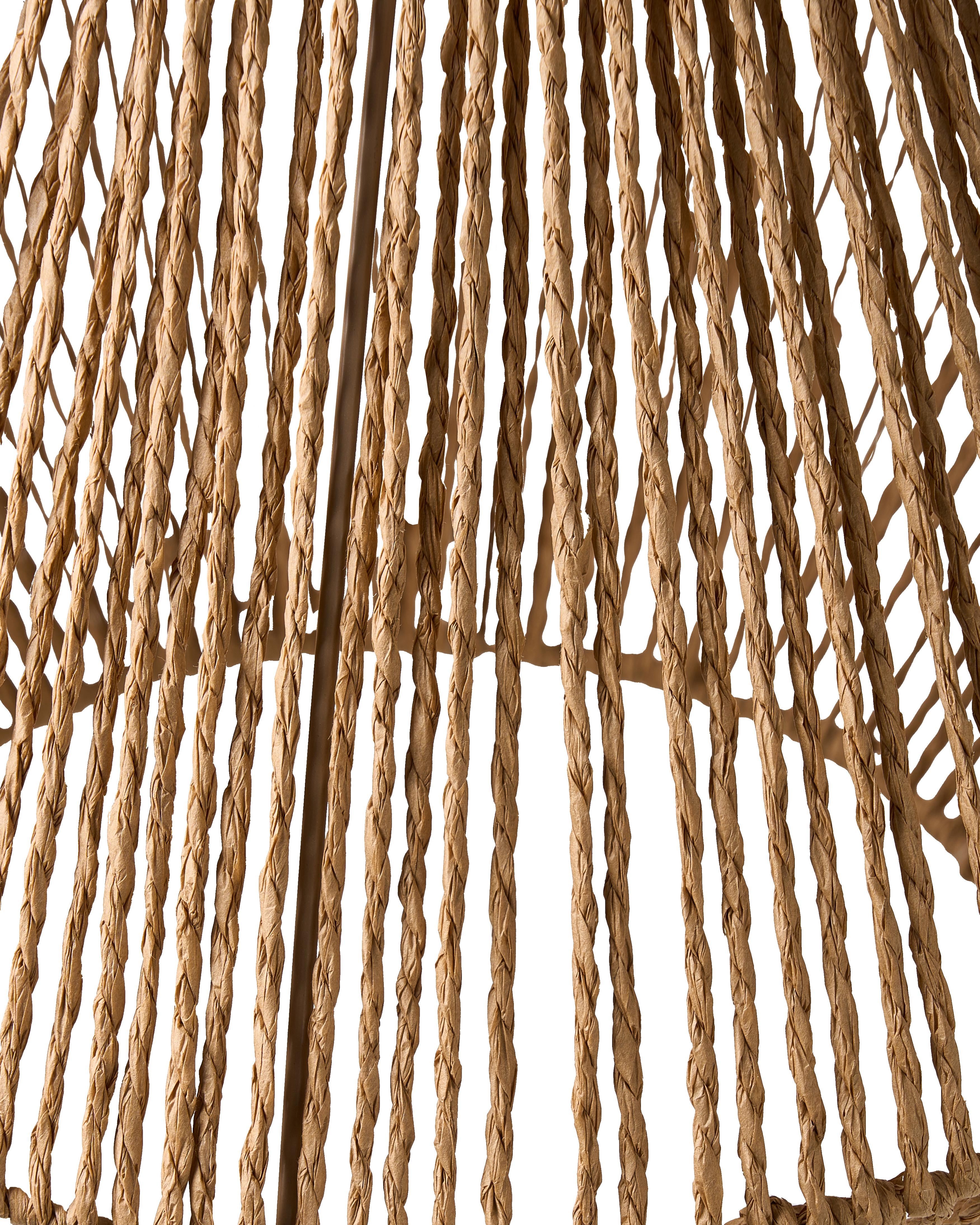 Hanglamp YAMBOU Papierkoord Natuurlijk