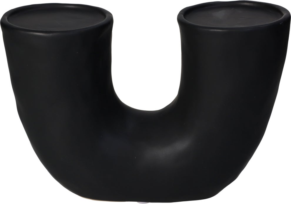 HD Collection kandelaar zwart 23 x 9 x 15,5 cm