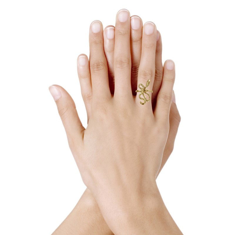 Bague Plaqué Or Serpent