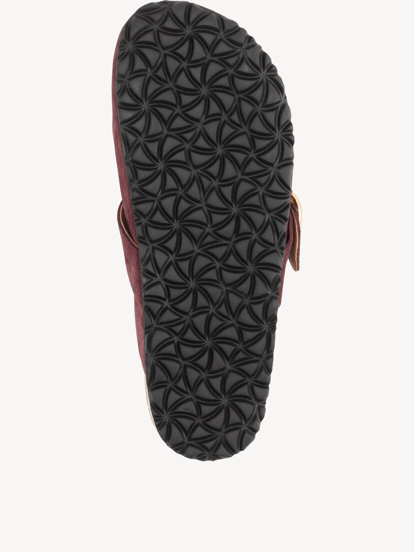 Leren Slipper - rood