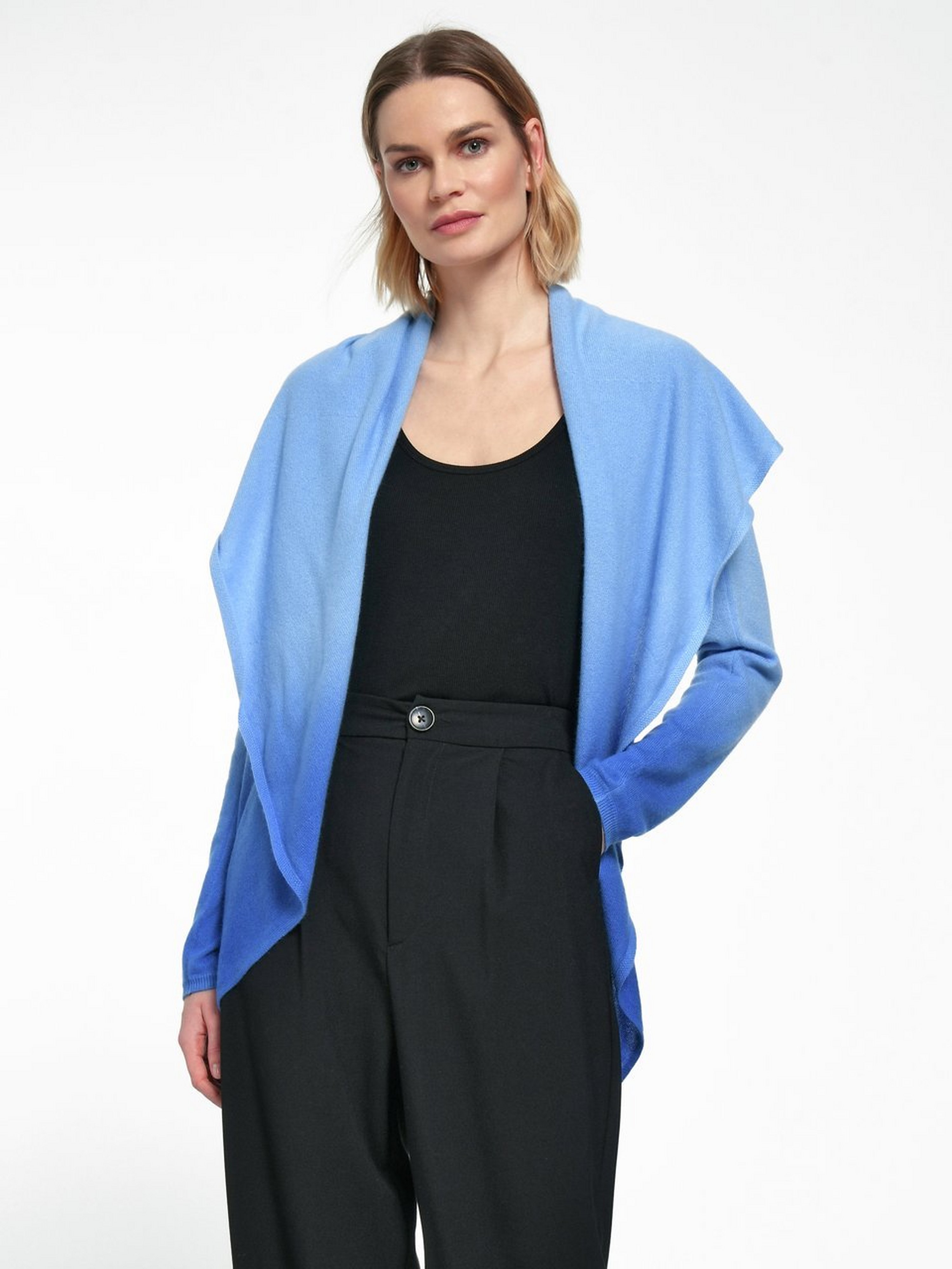 Strickjacke aus Schurwolle und Kaschmir