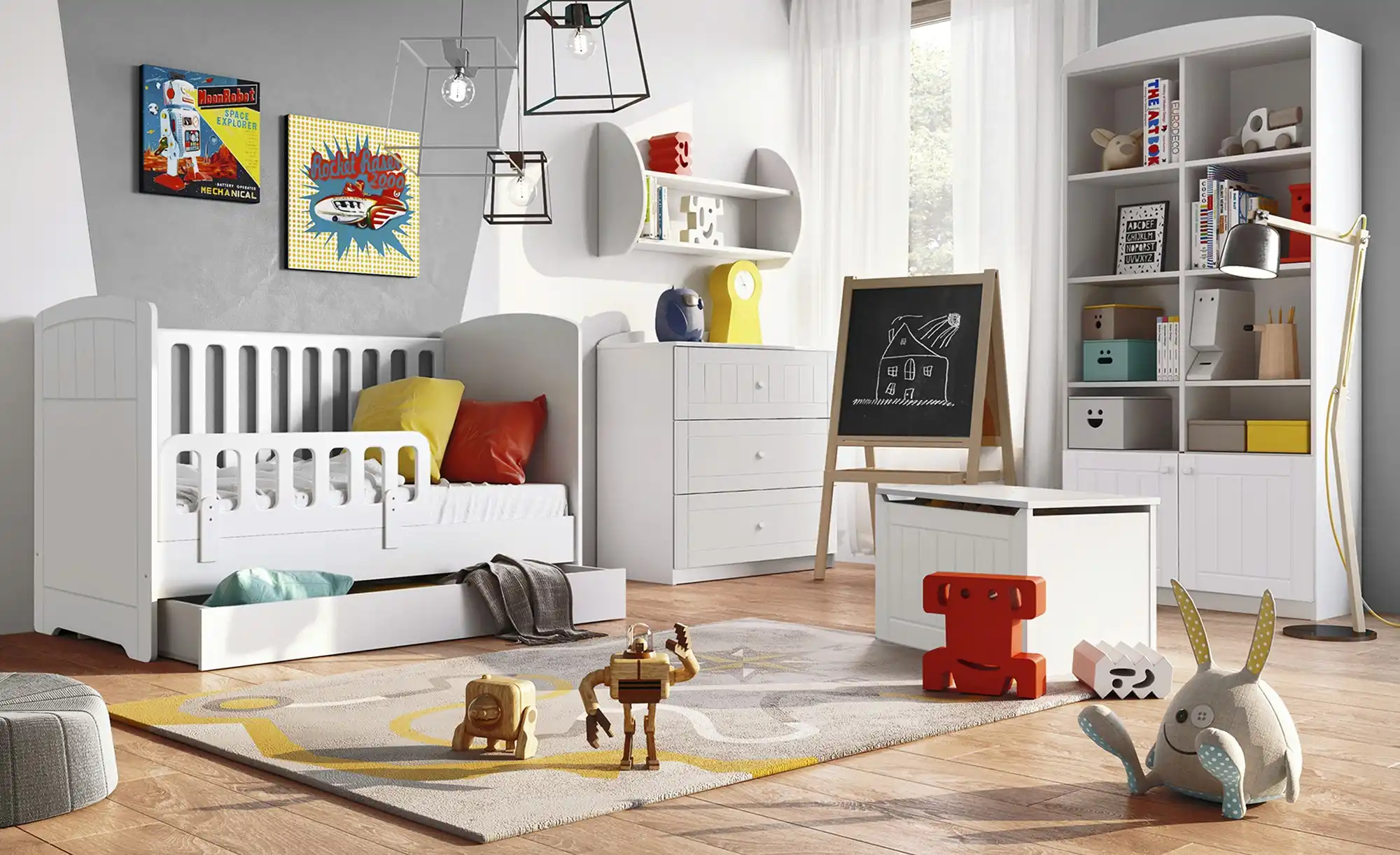 Truhe Nordic White
