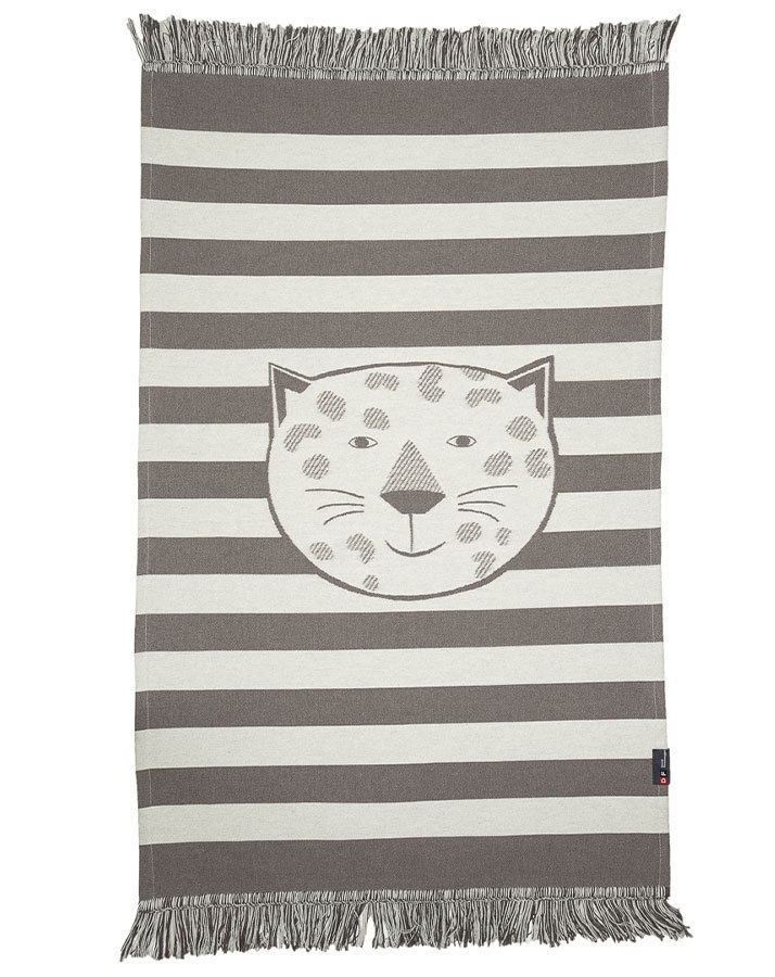 Teppich LEOPARD (70x120) gestreift in hellgrau