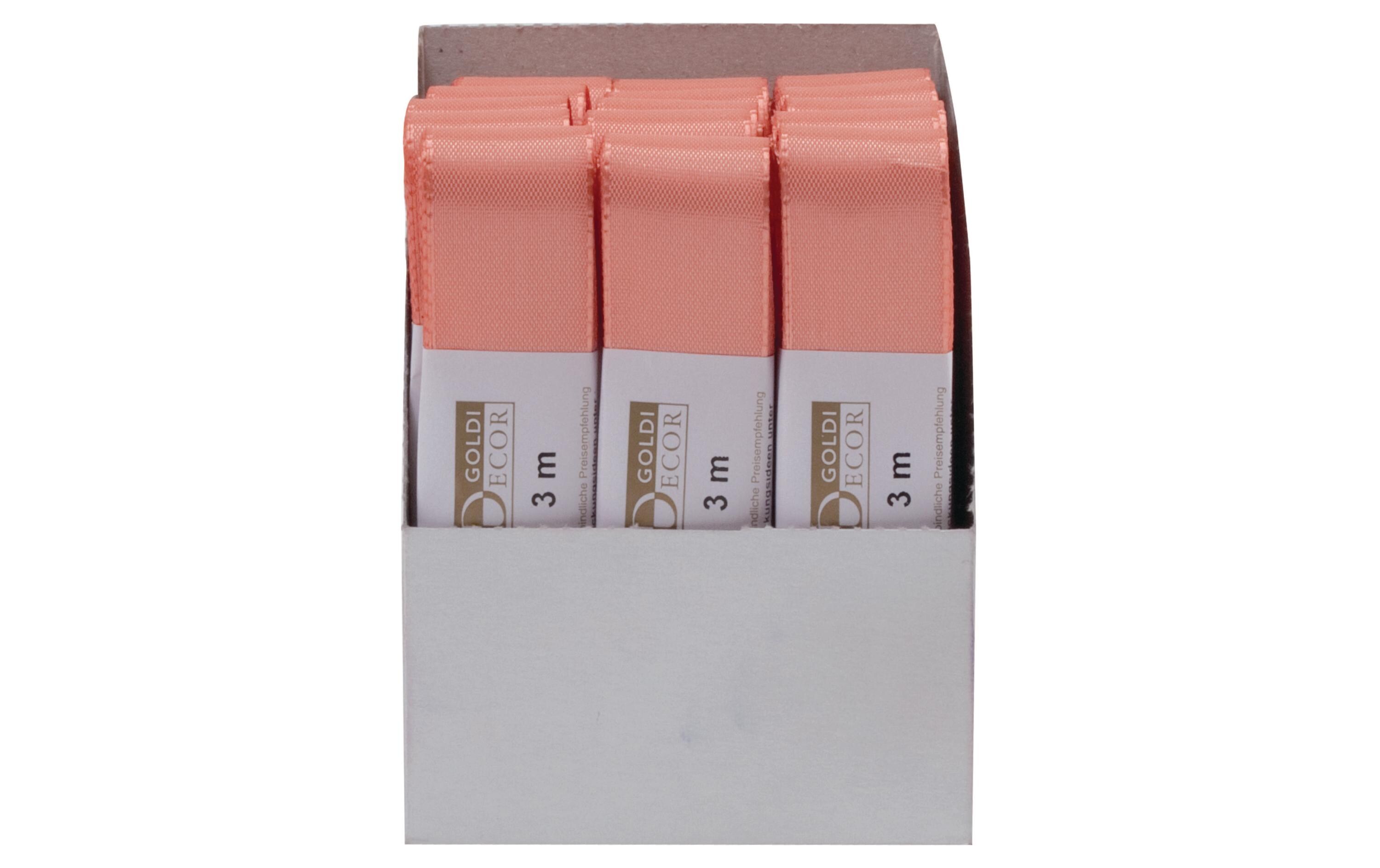 Textilband 25 mm x 3 m, Apricot, 1 StückGeschenkband aus Textil