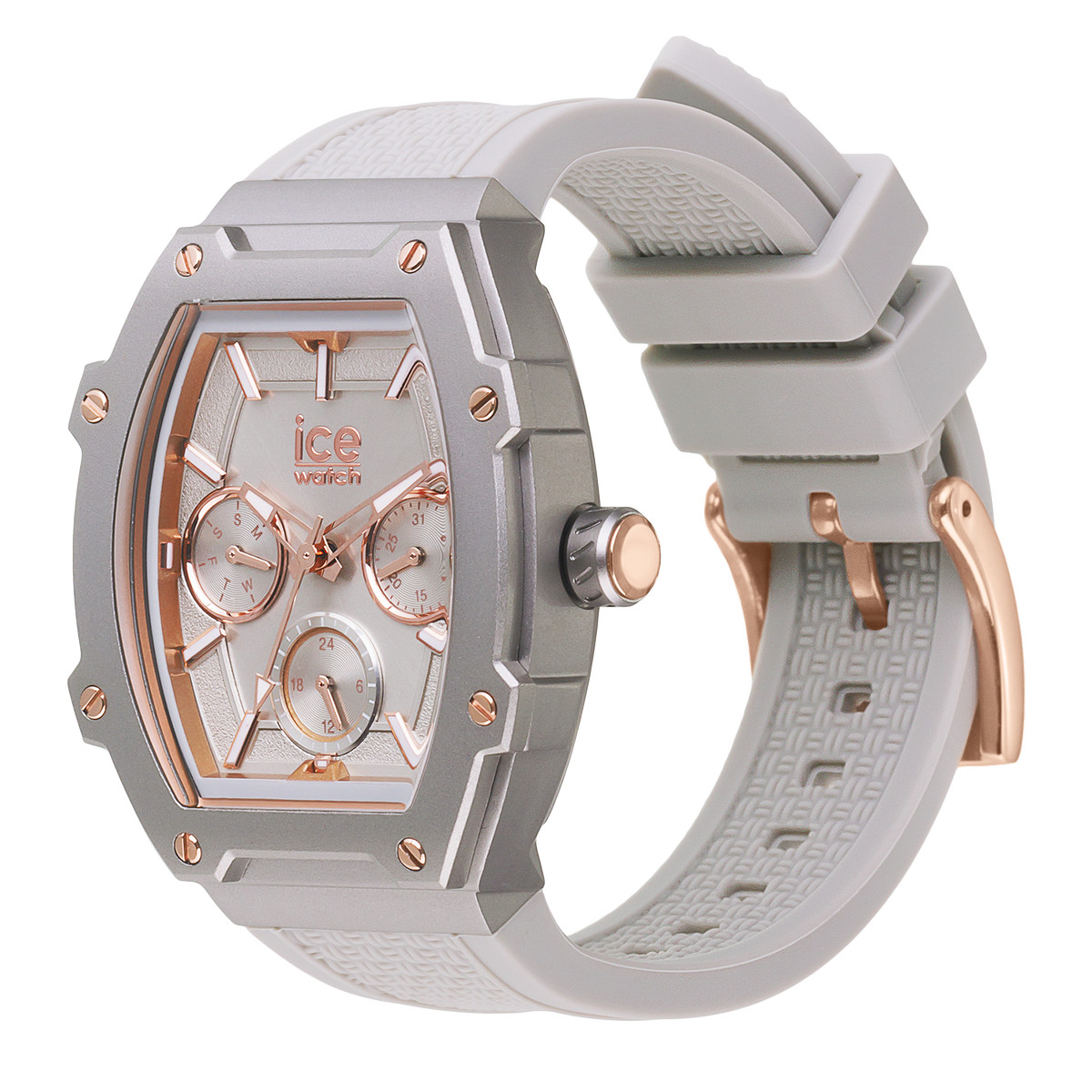 Montre ICE WATCH Ice boliday femme bracelet silicone gris